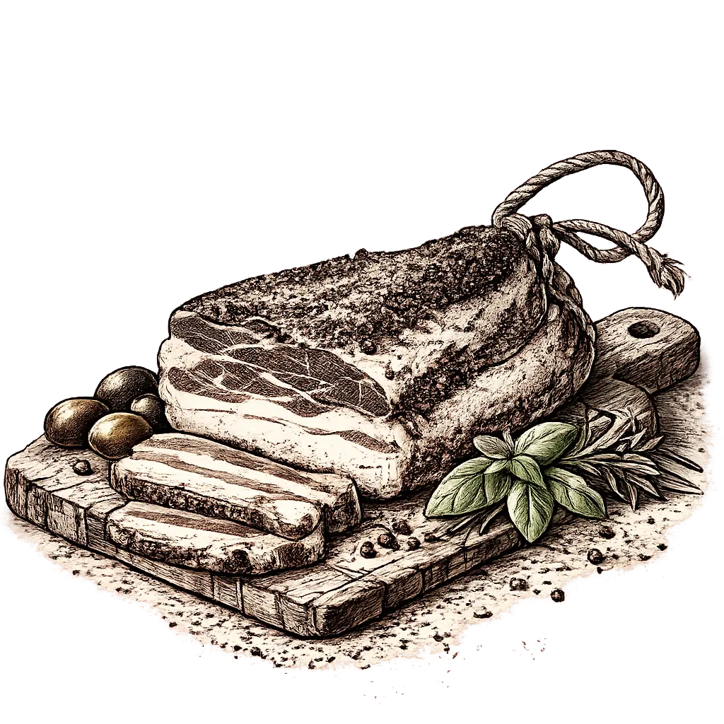 Giuseppe's cured guanciale