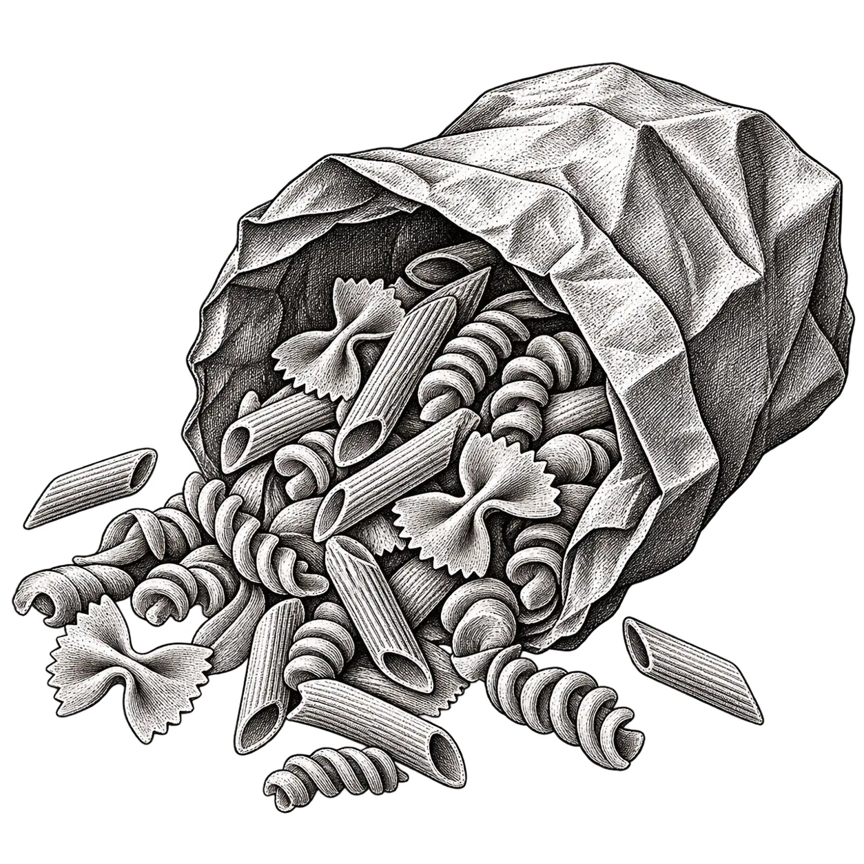 Bag of Giuseppe's artisan pasta