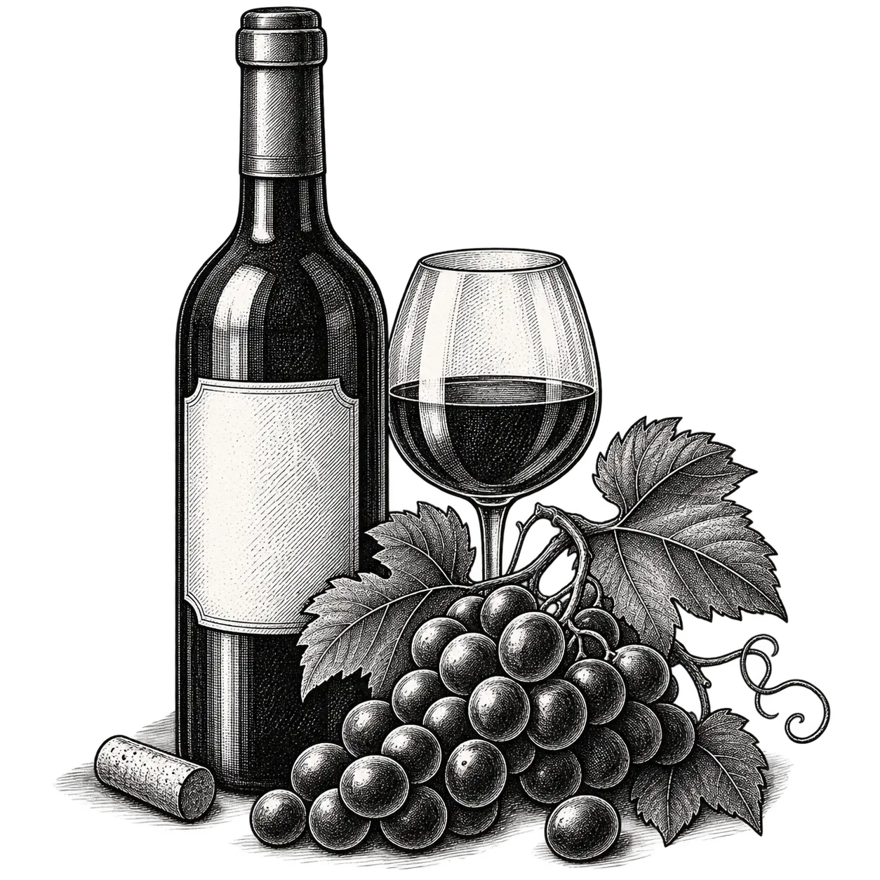 Bottle of Giuseppe's house red wine